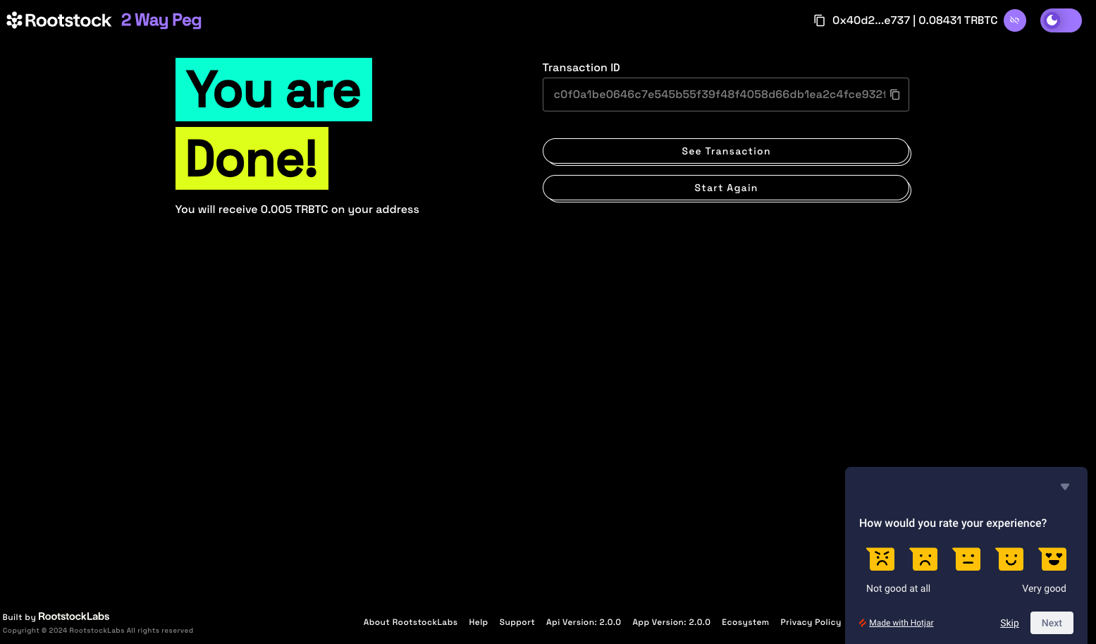 view transaction status